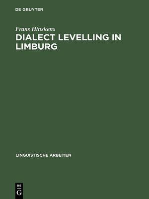 cover image of Dialect Levelling in Limburg